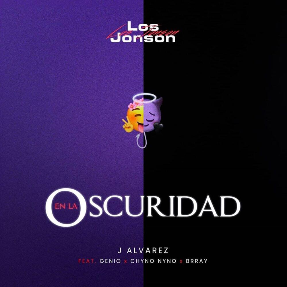 Album cover art for "En La Oscuridad" by J Álvarez & Genio La Musa & Chyno Nyno & Brray