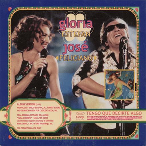 Album cover art for "Tengo Que Decirte Algo" by Gloria Estefan & José Feliciano