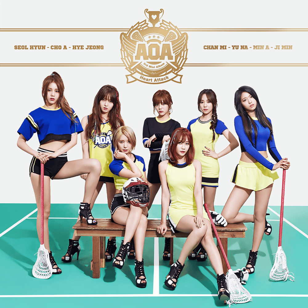 Album cover art for "Luv Me" by AOA