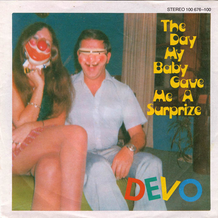 Album cover art for "Penetration in the Centrefold" by Devo