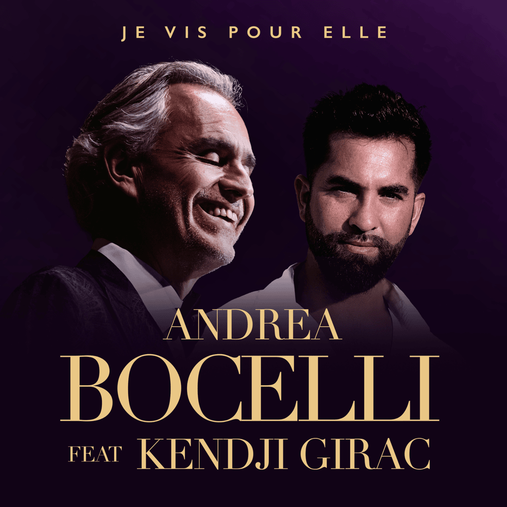 Album cover art for "Je Vis Pour Elle" by Kendji Girac