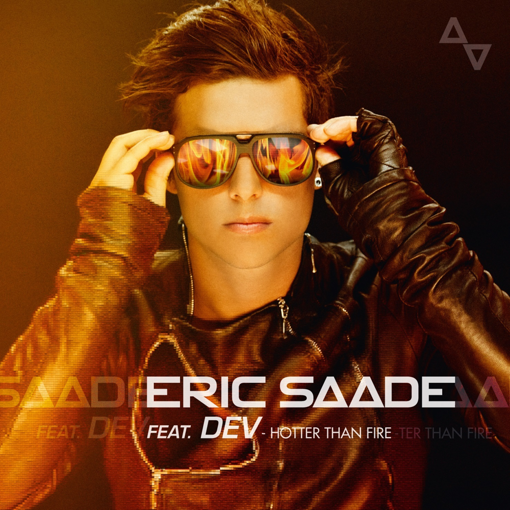 Album cover art for "Hotter Than Fire" by Eric Saade & Dev
