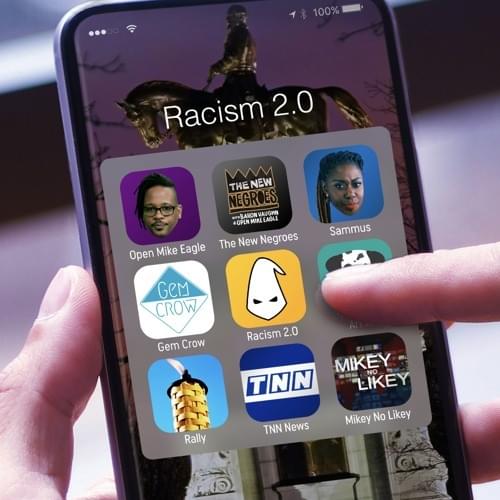 Album cover art for "Racism 2.0" by Open Mike Eagle & Sammus