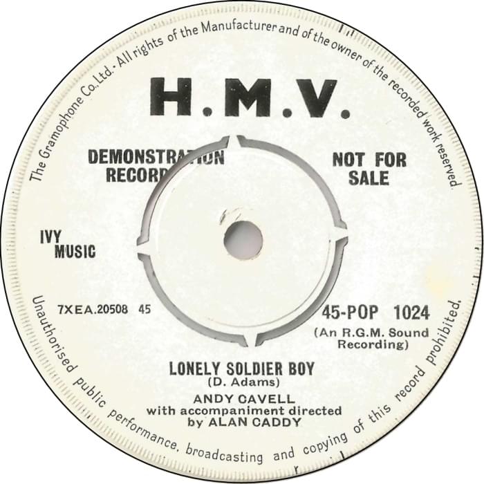 Lonely Soldier Boy by Andy Cavell