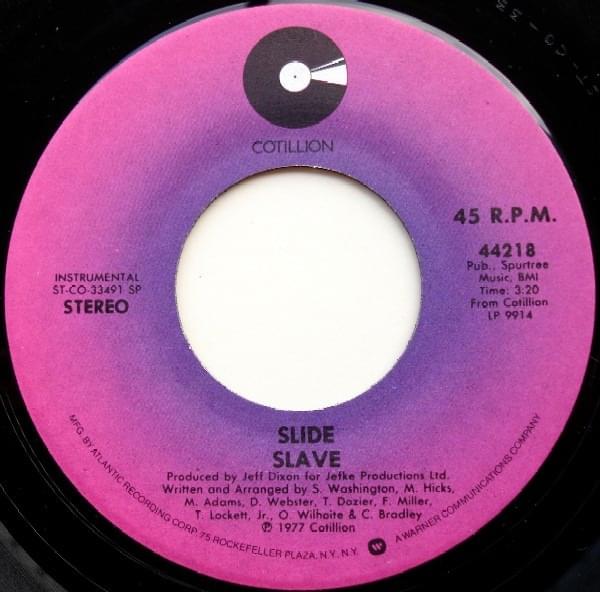 Album cover art for "Slide" by Slave