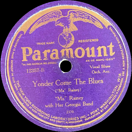 Album cover art for "Yonder Come The Blues" by Ma Rainey