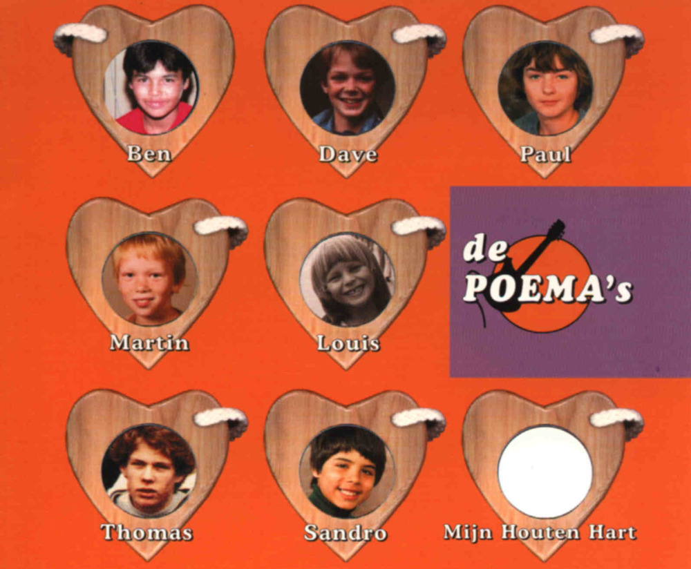 Album cover art for "Mijn Houten Hart" by De Poema’s