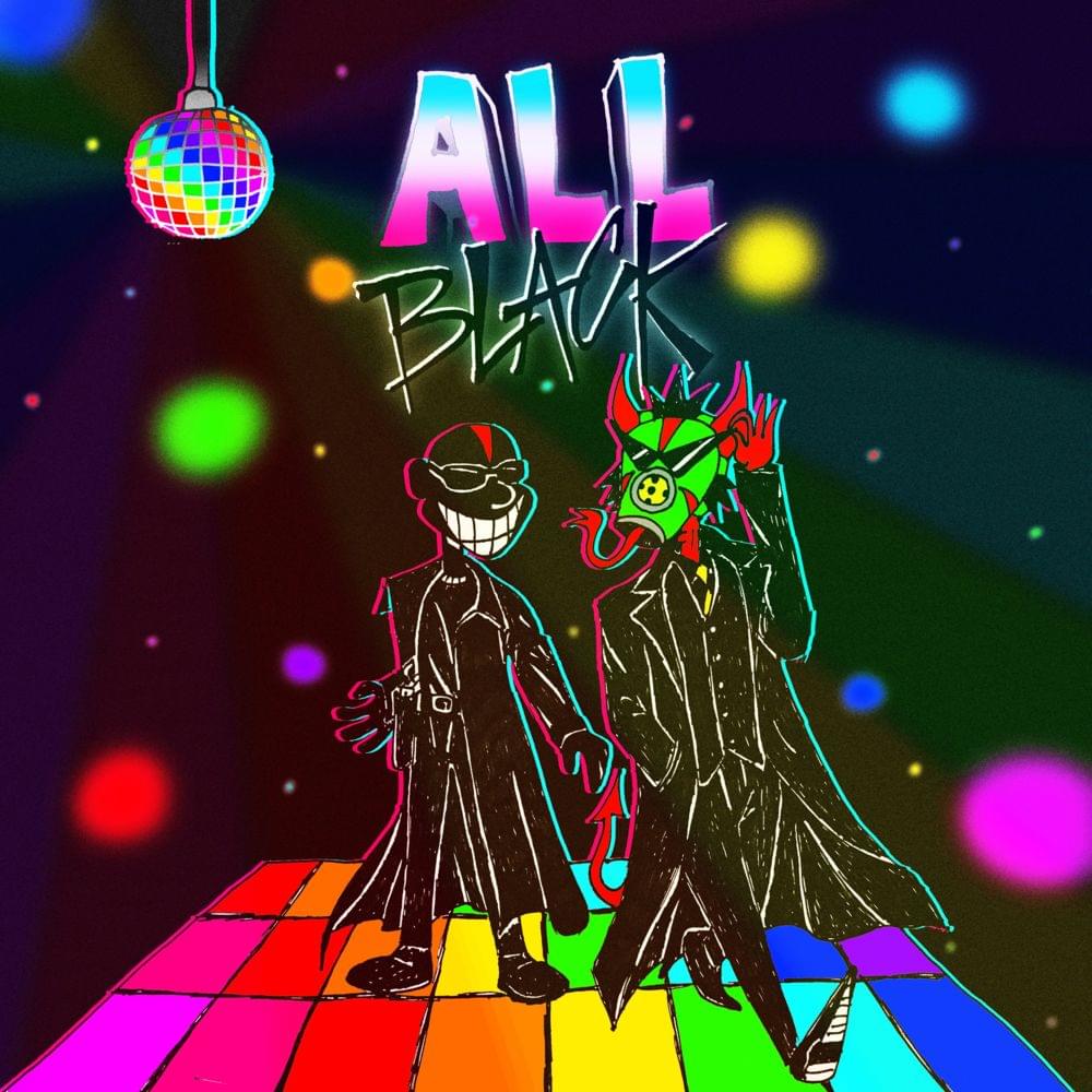Album cover art for "ALL BLACK" by Lil Darkie