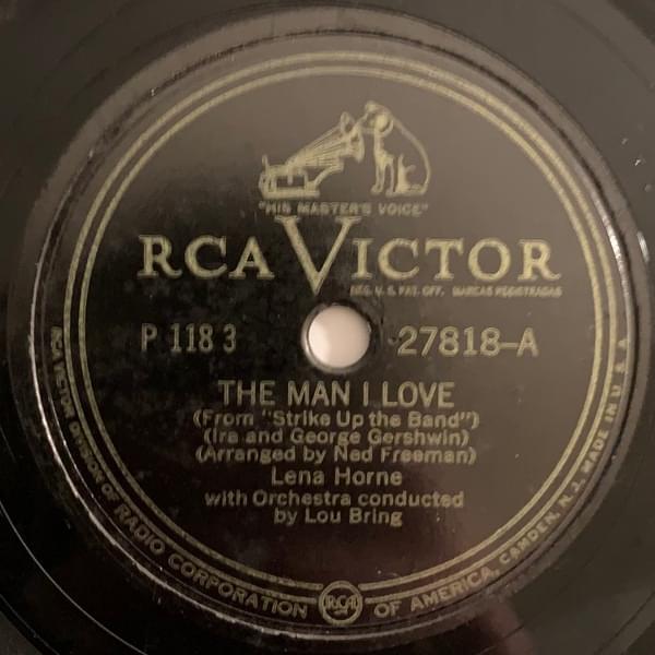 Album cover art for "The Man I Love" by Lena Horne