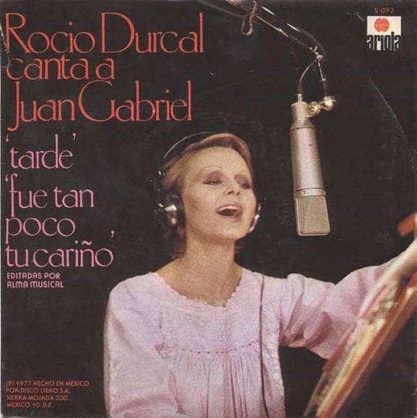 Album cover art for "Tarde" by Rocío Dúrcal