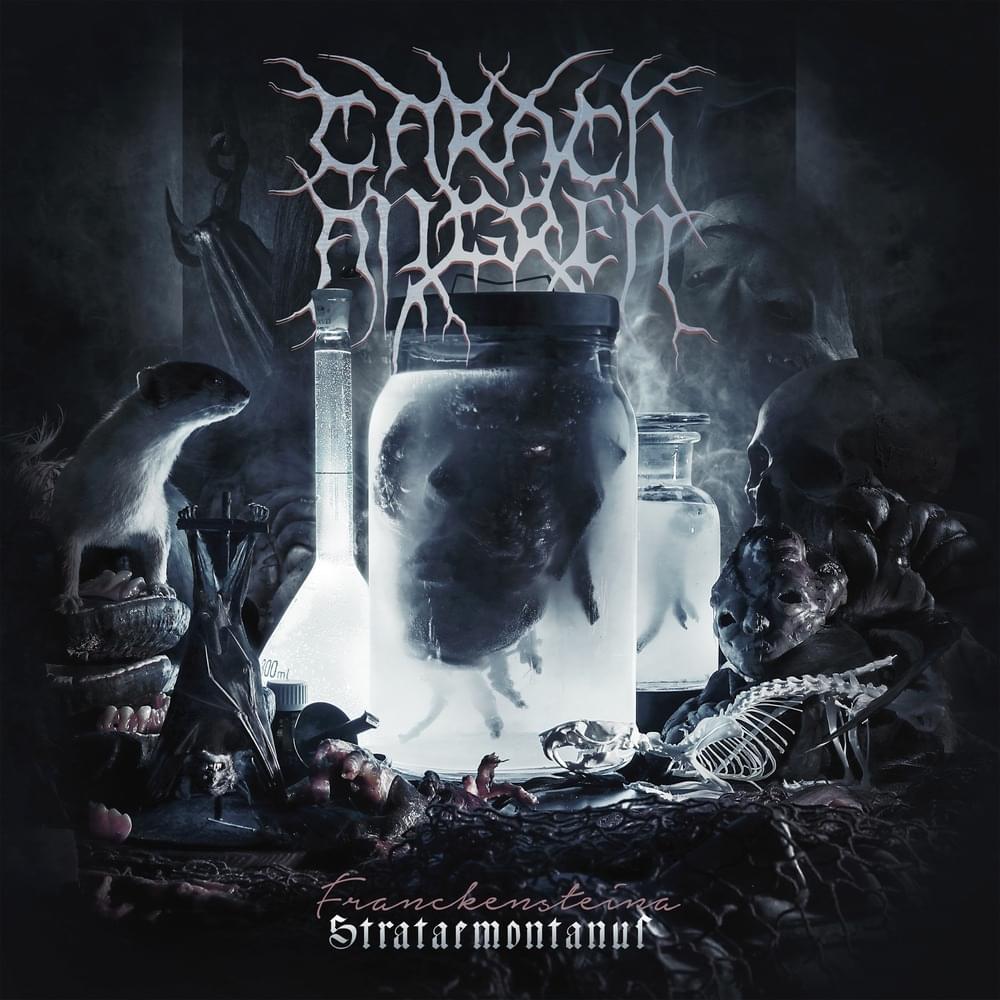 Album cover art for "Skull with a Forked Tongue" by Carach Angren