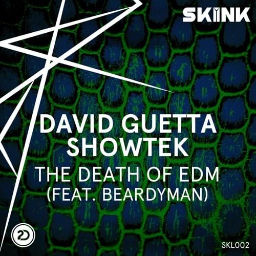 Album cover art for "The Death of EDM" by David Guetta & Beardyman