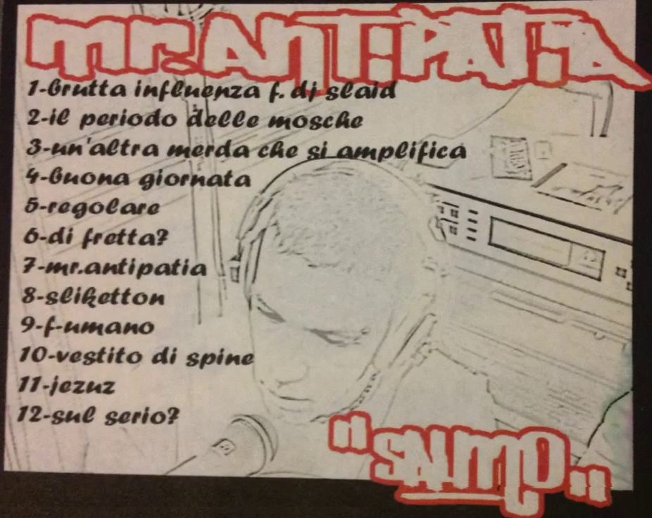 Album cover art for "Mr. Antipatia" by Salmo
