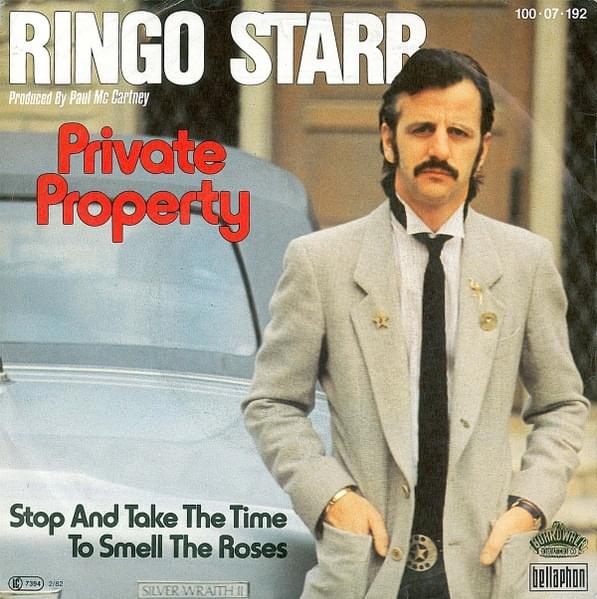 Album cover art for "Private Property" by Ringo Starr