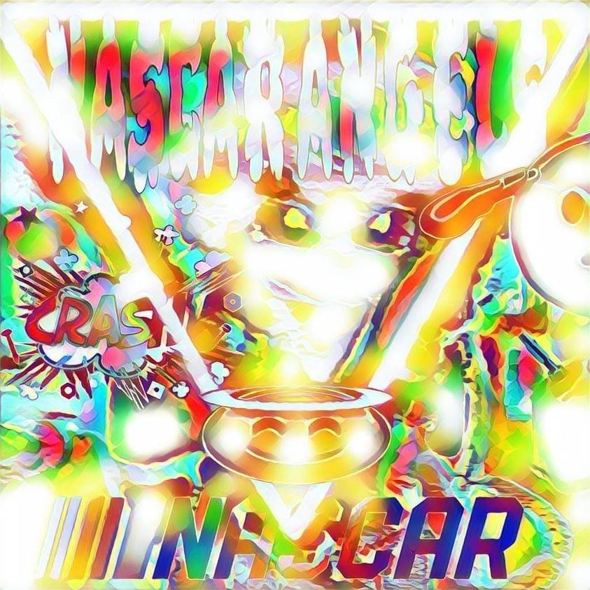 Album cover art for "NASCAR ANGELS" by Sunshine Christo & HI-CHU