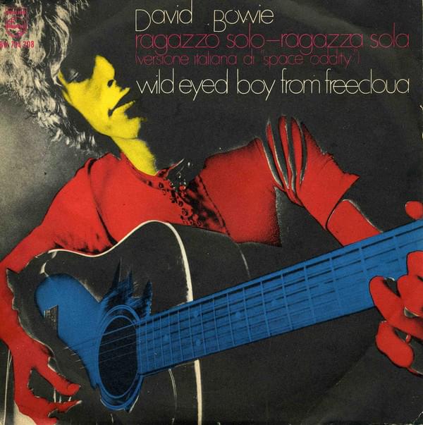 Album cover art for "Ragazzo solo, ragazza sola" by David Bowie