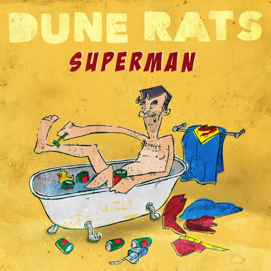 Album cover art for "Superman" by Dune Rats