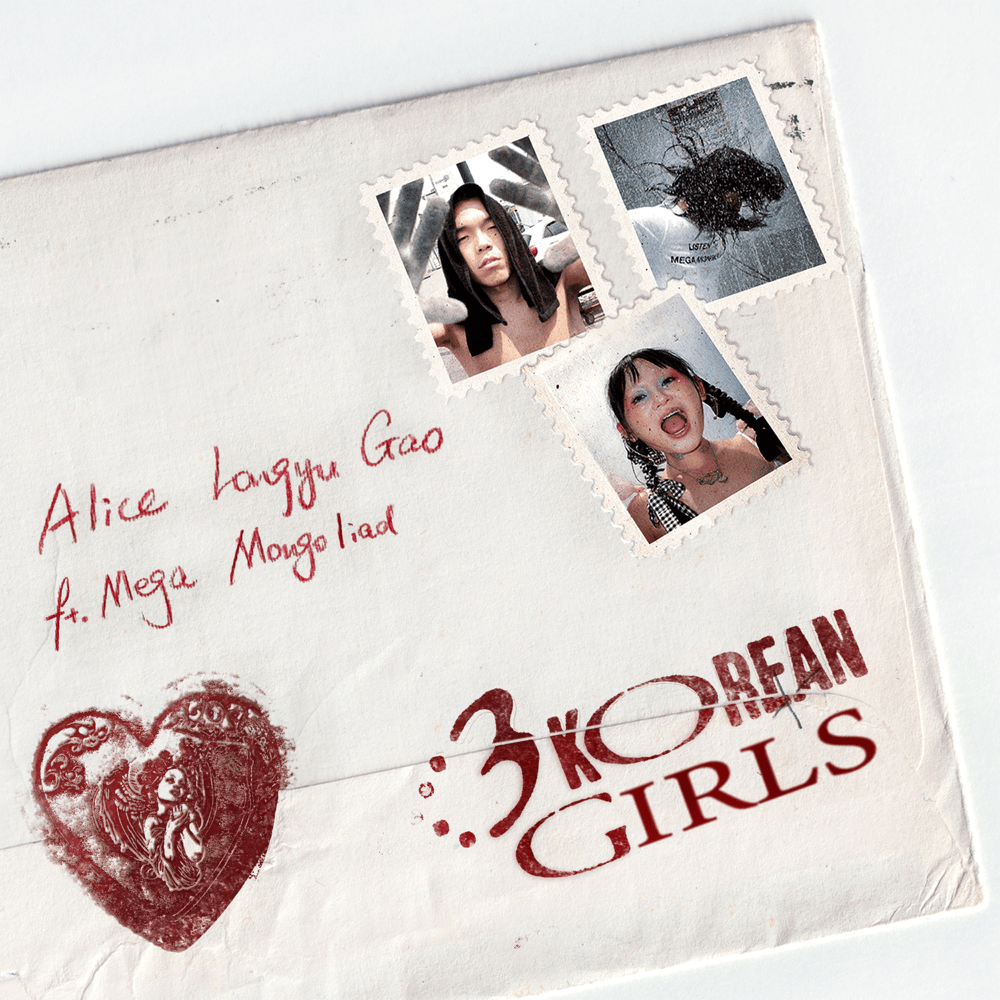 Album cover art for "˂3 Korean Girls" by Alice Longyu Gao & Mega Mongoliad