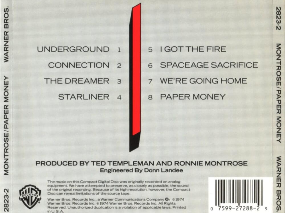 Album cover art for "I Got the Fire" by Montrose