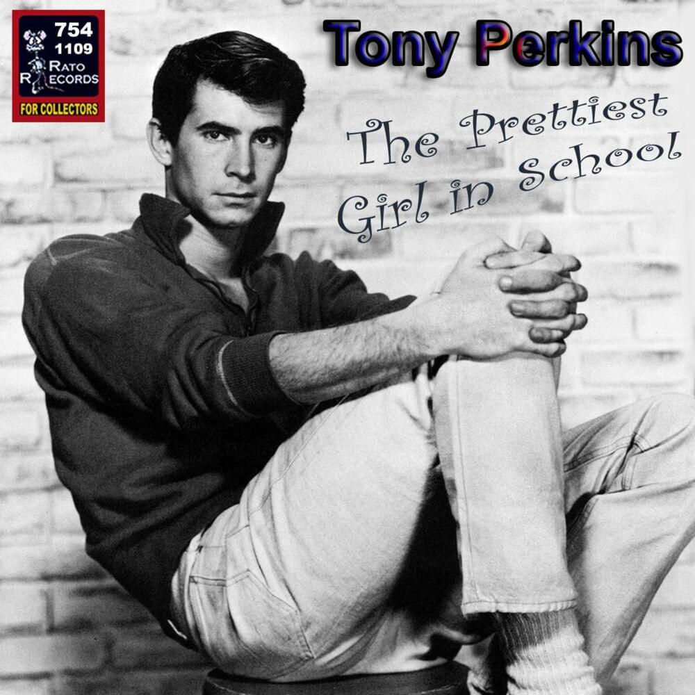 Album cover art for "The Prettiest Girl In School" by Anthony Perkins