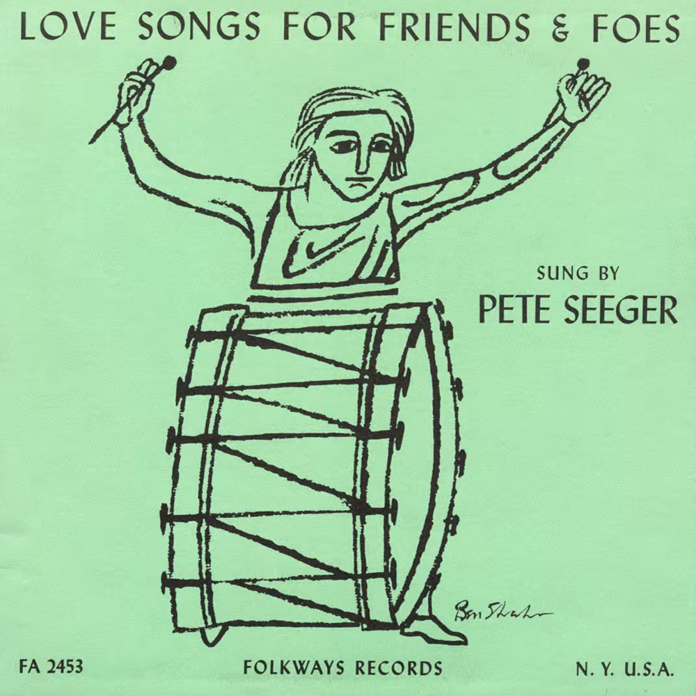 Album cover art for "Autherine" by Pete Seeger