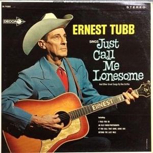 Album cover art for "The Last Letter" by Ernest Tubb