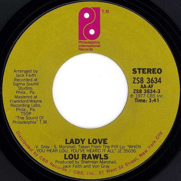 Lady Love by Lou Rawls