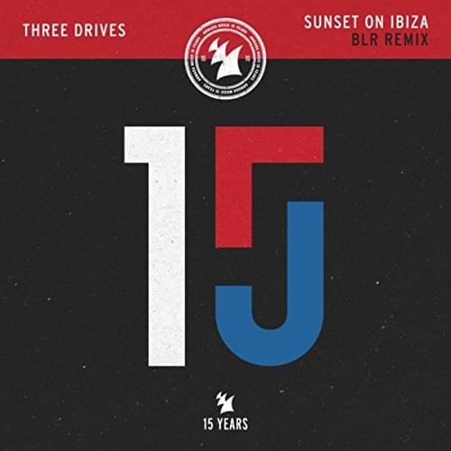 Album cover art for "Sunset On Ibiza (BLR Remix)" by Three Drives