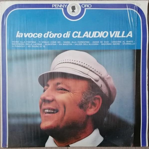 Album cover art for "Ho paura di te" by Claudio Villa