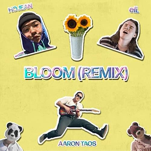 Album cover art for "Bloom (Remix)" by Aaron Taos & eli. (USA) & Hojean