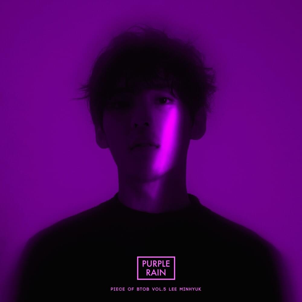 Album cover art for "Purple Rain" by LEE MINHYUK (이민혁) (HUTA) & CHEEZE (치즈)