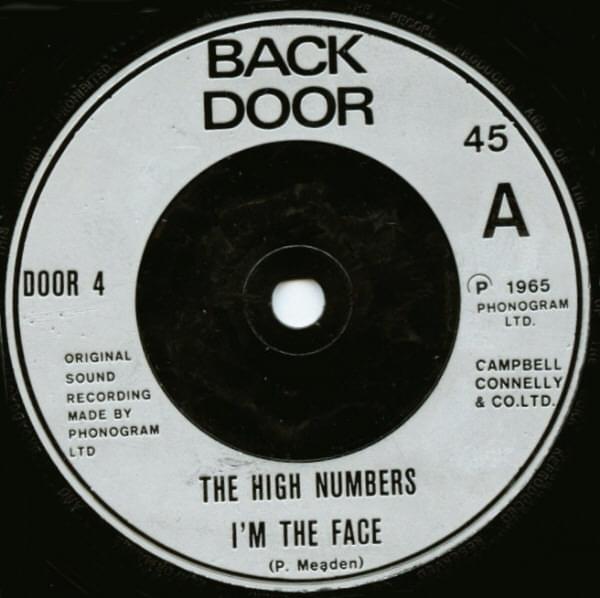 Album cover art for "I’m the Face" by The High Numbers