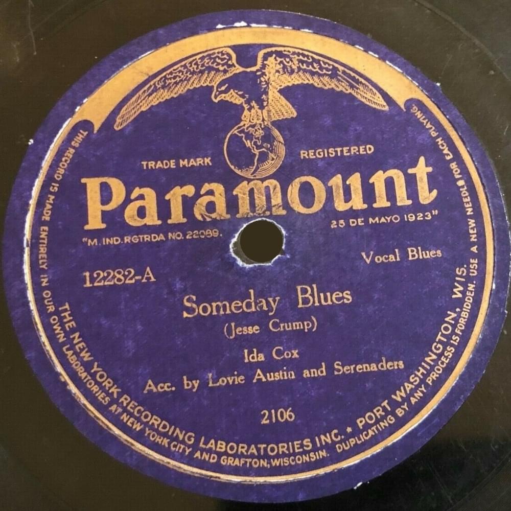 Album cover art for "Someday Blues" by Ida Cox