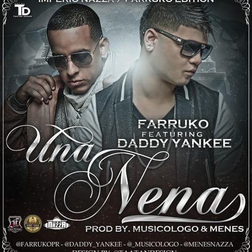 Album cover art for "Una Nena" by Farruko & Daddy Yankee
