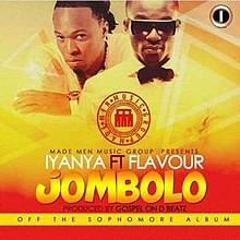 Album cover art for "Jombolo" by Iyanya & Flavour