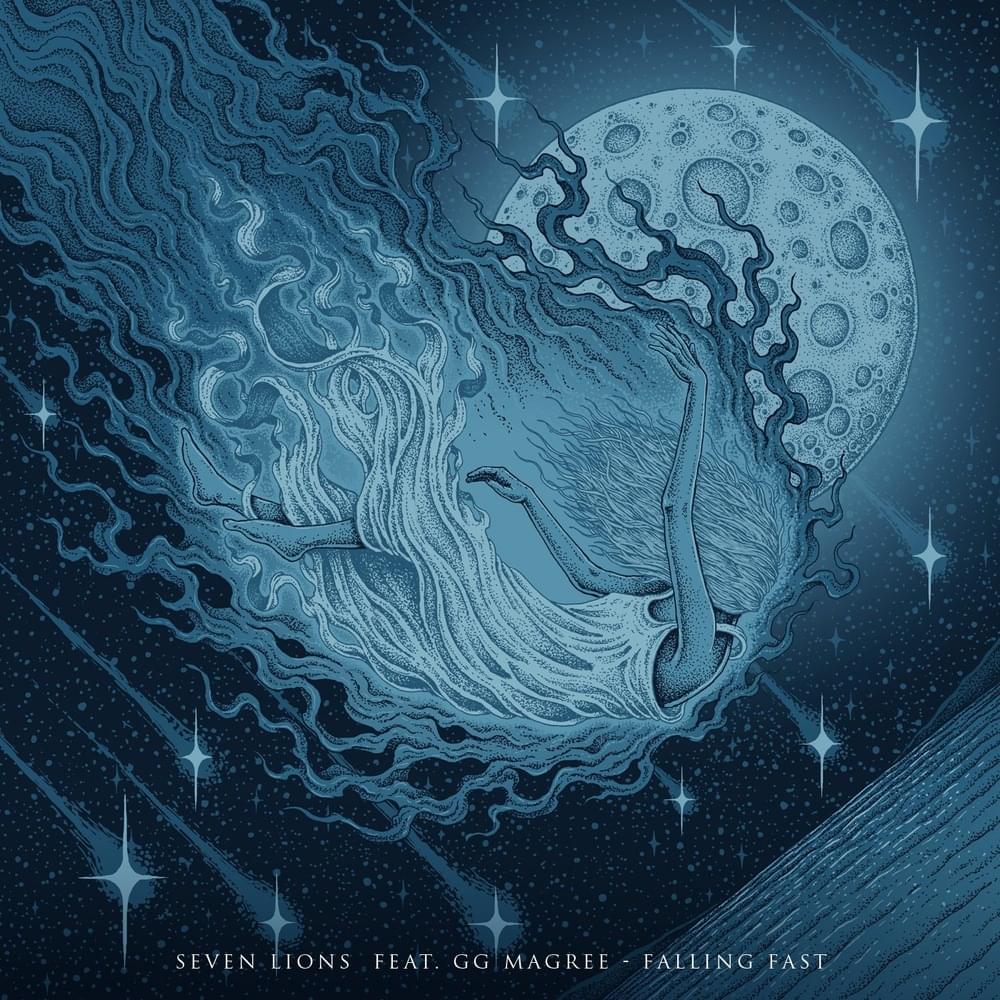 Album cover art for "Falling Fast" by Seven Lions & GG Magree