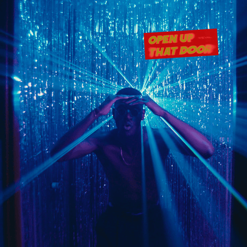 Album cover art for "OPEN UP THAT DOOR" by Weval