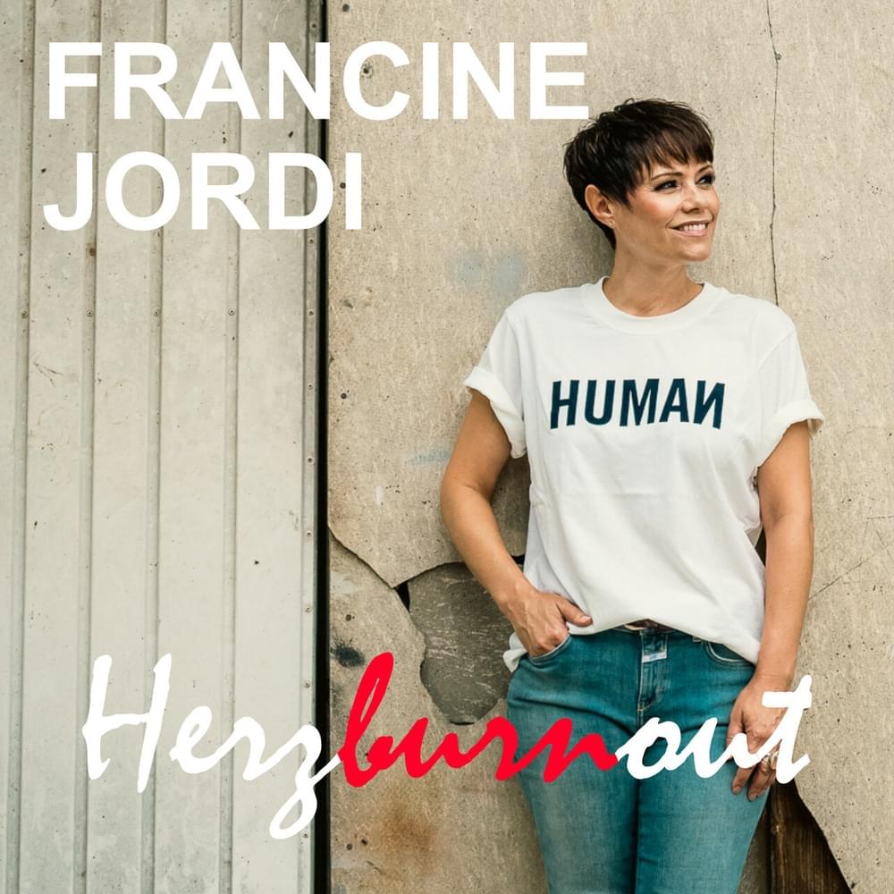 Album cover art for "Herzburnout" by Francine Jordi