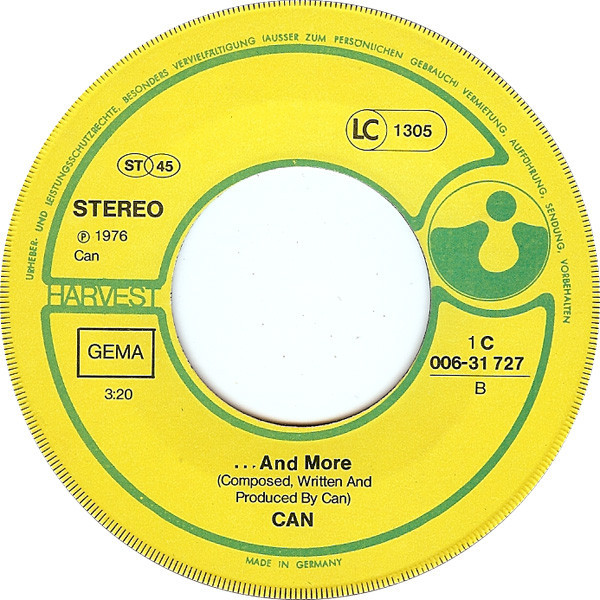 Album cover art for "...And More" by Can