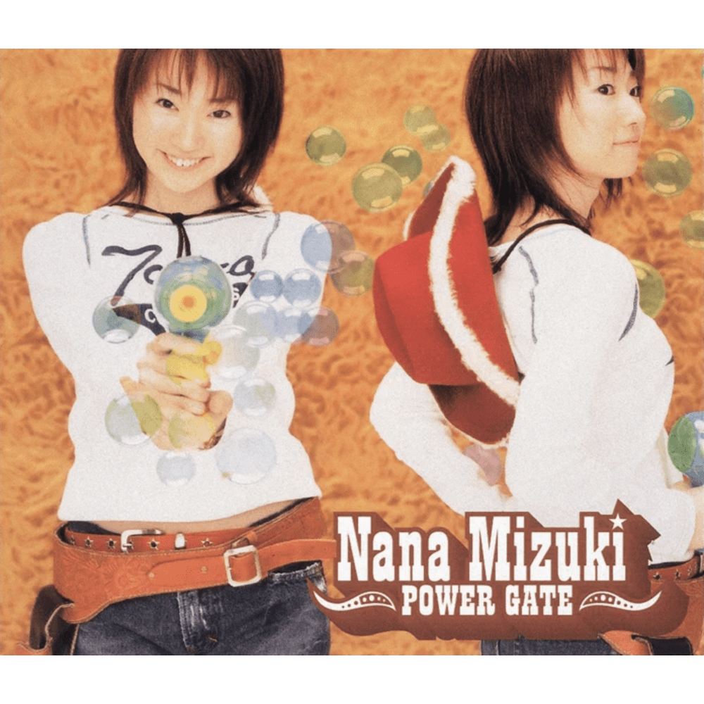 Album cover art for "POWER GATE" by 水樹奈々 (Nana Mizuki)
