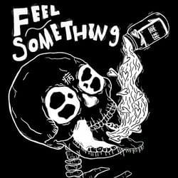 Album cover art for "Feel Something" by Magnolia Park & Derek Sanders