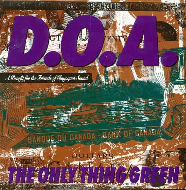 Album cover art for "The Only Thing Green" by D.O.A.