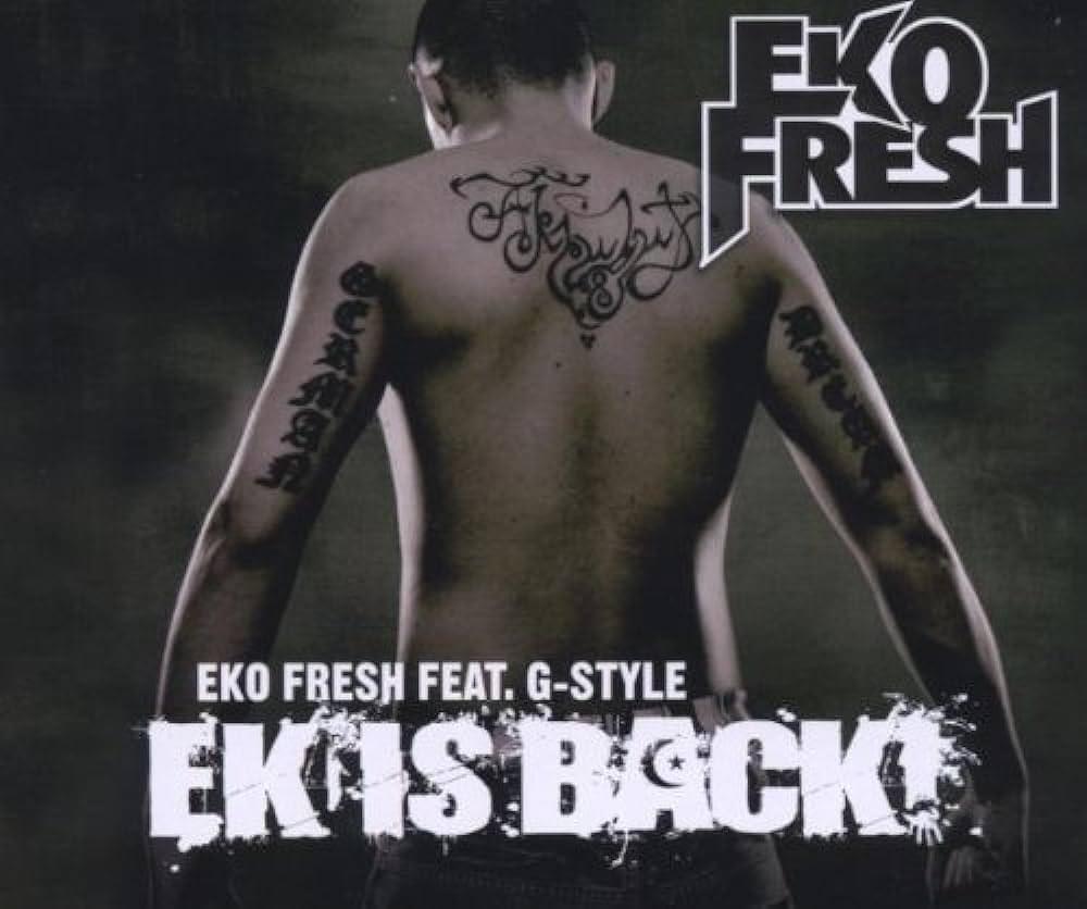 Album cover art for "Ek is back" by Eko Fresh & G-Style
