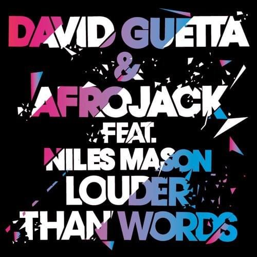 Album cover art for "Louder Than Words" by David Guetta & Niles Mason