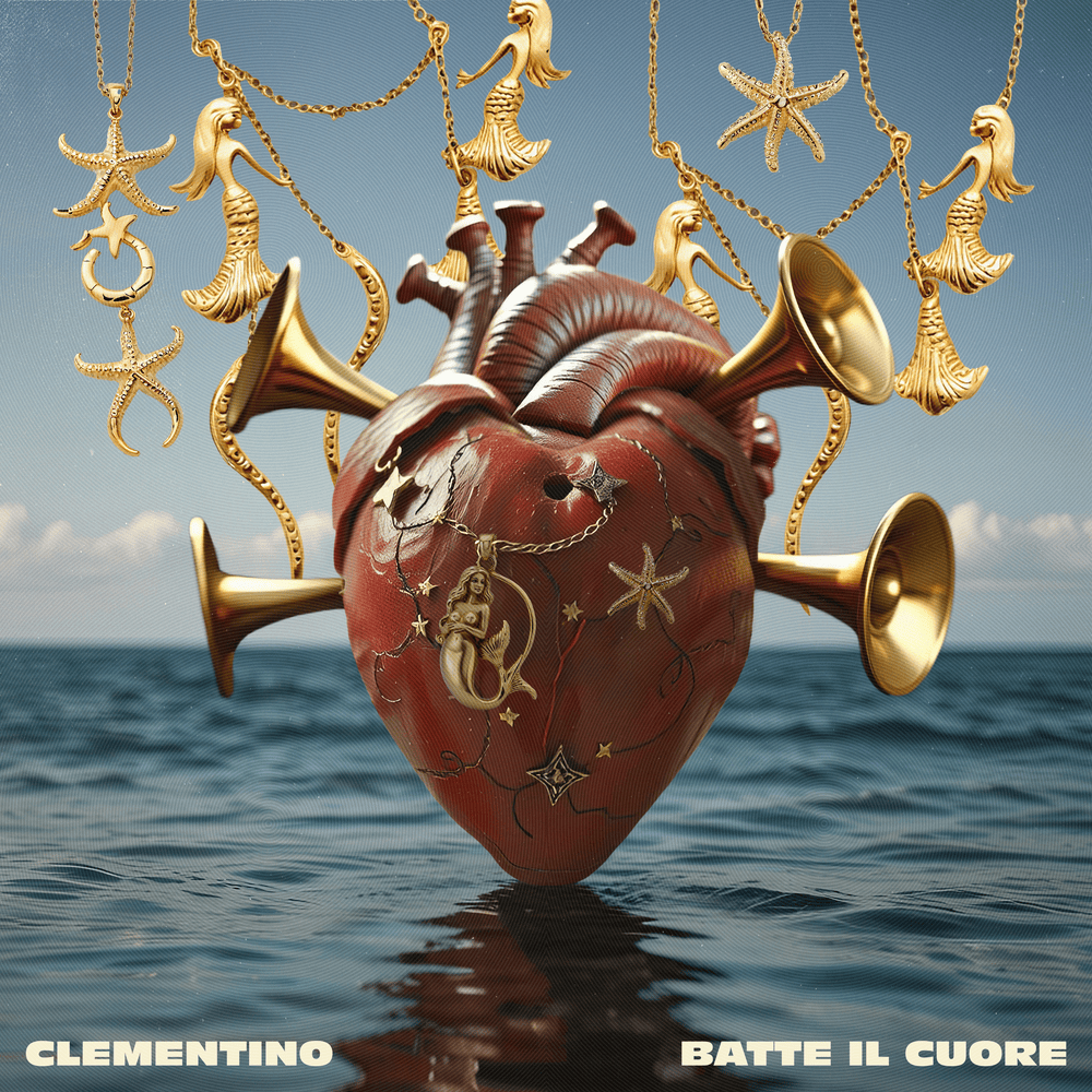 Album cover art for "BATTE IL CUORE" by Clementino