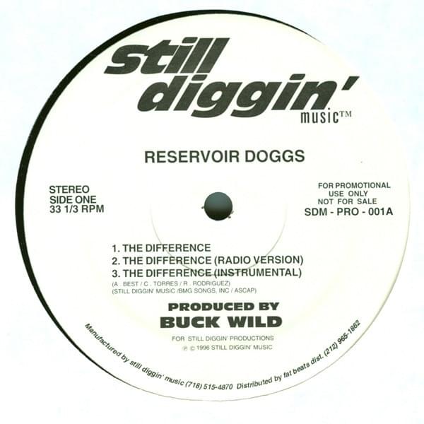 Album cover art for "The Difference" by Reservoir Doggs
