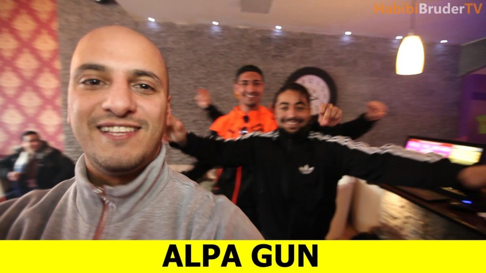 Album cover art for "Nr. 02 - Alpa Gun (Parodie)" by Habibi Brüder & PA Sports & Ahavat Shalom & Haftbefehl & Summer Cem & Kay One & KC Rebell & Alpa Gun