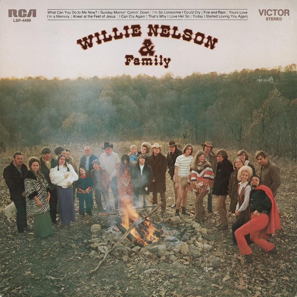 Album cover art for "I’m a Memory" by Willie Nelson