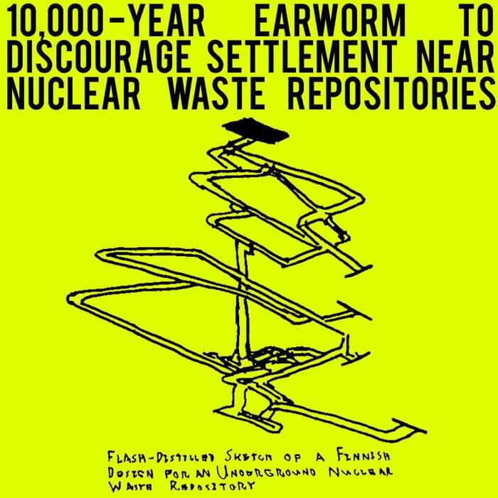 Album cover art for "10,000-Year Earworm to Discourage Resettlement Near Nuclear Waste Repositories (Don’t Change Color, Kitty)" by Emperor X