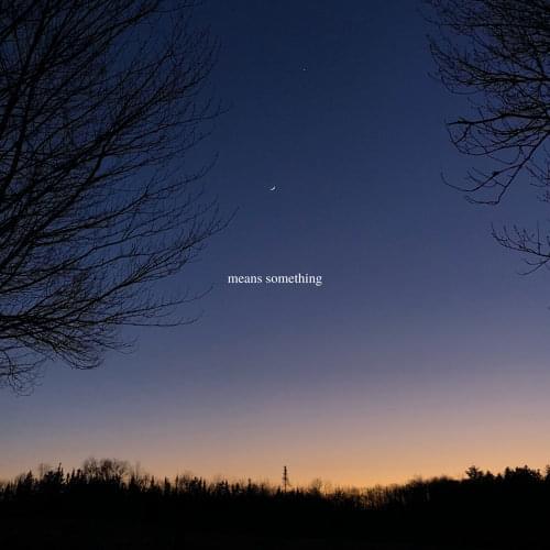 Album cover art for "Means Something" by Lizzy McAlpine